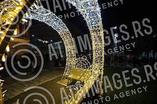 In front of the building of the Presidency, a protest initiative of the Start - Change and the Association of Environmental Organizations of Serbia with a request to permanently ban the exploration and exploitation of pine and lithium on the territor