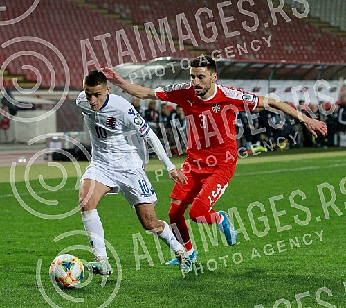 The match between the national teams of Serbia and luxembourg within the qualifications for the European Championship 2020.Utakmica izmedju reprezentacija Srbije i Luksemburga u okviru kvalifikacija za Evropsko prvenstvo 2020.