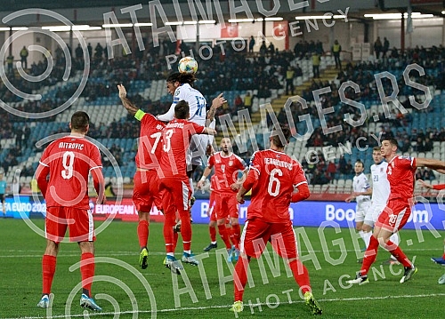 The match between the national teams of Serbia and luxembourg within the qualifications for the European Championship 2020.Utakmica izmedju reprezentacija Srbije i Luksemburga u okviru kvalifikacija za Evropsko prvenstvo 2020.