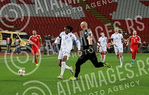 The match between the national teams of Serbia and luxembourg within the qualifications for the European Championship 2020.Utakmica izmedju reprezentacija Srbije i Luksemburga u okviru kvalifikacija za Evropsko prvenstvo 2020.