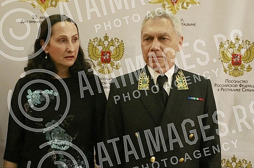 Reception of Russian Ambassador Alexander Botsan-Kharchenko on the occasion of the Russian holiday of Fatherland Defenders Day.Prijem ruskog ambasadora Alexander Botsan-Kharchenka povodom ruskog praznika Dana branilaca otadzbine.