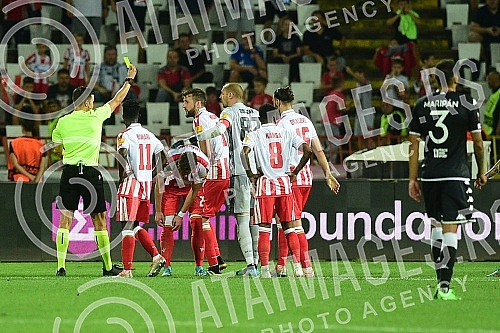 The match of the first round of the Europa League group stage between FC Crvena Zvezda and FC Monaco was played at the Rajko Mitic stadium.Utakmica prvog kola grupne faze Lige Evrope izmedju FK Crvena zvezda i FK Monako odigrana je na stadion Rajko