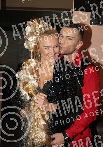 Hair fashion made by Pedja Bozic held in National theatre.Revija frizura Pedje Bozica odrzana u Narodnom pozoristu. 