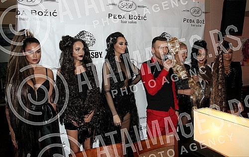 Hair fashion made by Pedja Bozic held in National theatre.Revija frizura Pedje Bozica odrzana u Narodnom pozoristu. 