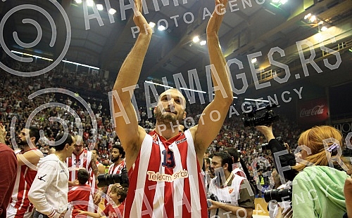 Utakmica sedmog 10. kola Evrolige (10th Round Group A Turkish Airlines Euroleague) izmedju KK Crvena zvezda Telekom (Belgrade, Serbia) i FC Bayern (Munich, Germany) odigran u Hali Pionir. 