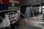 Murals of Ratko Mladic in New Belgrade and Banjica.Murali Ratku Mladicu na Novom Beogradu i na Banjici