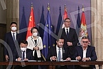 The President of the Republic of Serbia Aleksandar Vucic met with representatives of the Chinese construction company Power Construction Corporation of China Limited, and after the meeting a Commercial Agreement on the design and construction of the 