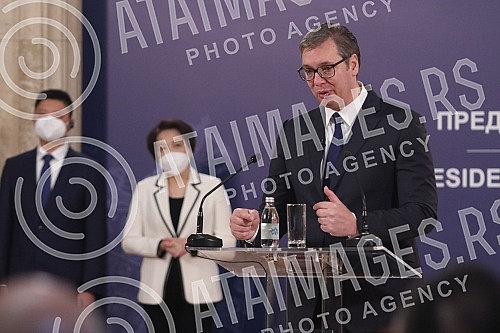 The President of the Republic of Serbia Aleksandar Vucic met with representatives of the Chinese construction company Power Construction Corporation of China Limited, and after the meeting a Commercial Agreement on the design and construction of the 