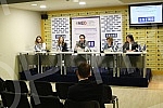 The ENEMO International Mission to Observe the Presidential and Early Parliamentary Elections in Serbia held a press conference at the Media Center.Konferencija za medije Medjunarodne misije za posmatranje predsednickih i prevremenih parlamentarnih