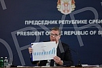 The President of the Republic of Serbia, Aleksandar Vucic, addressed the public regarding the development of the situation in Ukraine, and presented Serbia's position on other important economic and political issues.Predsednik Republike Srbije Alek