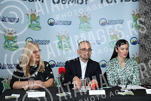 Press conference on the occasion of the Jahorina HOT Festival and the presentation of the summer offer of the Jahorina Olympic Center.Konferencija za medije povodom Jahorina HOT festivala i predstavljanja letnje ponude Olimpijskog centra Jahorina. 