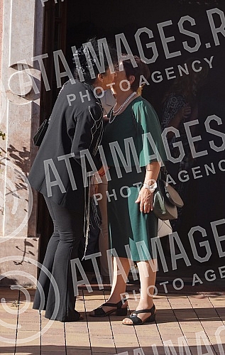 Bojana Rodic and Mirko Sijan, accompanied by relatives and friends, arrived for the wedding in the Church in Surcin, where Mirko was baptized as a baby.