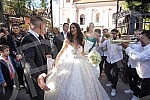 Bojana Rodic and Mirko Sijan, accompanied by relatives and friends, arrived for the wedding in the Church in Surcin, where Mirko was baptized as a baby.