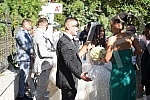 Bojana Rodic and Mirko Sijan, accompanied by relatives and friends, arrived for the wedding in the Church in Surcin, where Mirko was baptized as a baby.