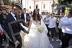 Bojana Rodic and Mirko Sijan, accompanied by relatives and friends, arrived for the wedding in the Church in Surcin, where Mirko was baptized as a baby.