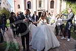 Bojana Rodic and Mirko Sijan, accompanied by relatives and friends, arrived for the wedding in the Church in Surcin, where Mirko was baptized as a baby.