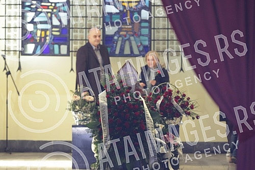 Funeral - cremation of actor Desimir Stanojevic held at the New Cemetery.Sahrana - kremacija glumca Desimira Stanojevica odrzana na Novom groblju.