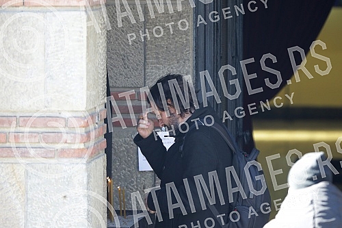 Funeral - cremation of actor Desimir Stanojevic held at the New Cemetery.Sahrana - kremacija glumca Desimira Stanojevica odrzana na Novom groblju.