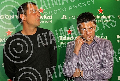 Partizan midfielder Sasa Ilic and Nenad Milijas from Crvena zvezda promoted the Heineken Sony PlayStation tournament in four cities.Fudbaler Partizana Sasa Ilic i Crvene zvezda Nenad Milijas promovisali su Hajneken turnir u Soni plejstejsnu u cetiri