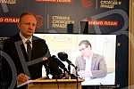 The president of the Party of Freedom and Justice, Dragan Djilas, held a press conference at the party's headquarters.Predsednik Stranke slobode i pravde Dragan Djilas odrzao je  konferenciju za medije u sedistu stranke. 