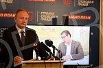 The president of the Party of Freedom and Justice, Dragan Djilas, held a press conference at the party's headquarters.Predsednik Stranke slobode i pravde Dragan Djilas odrzao je  konferenciju za medije u sedistu stranke. 