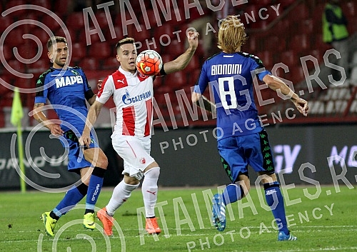 Play - offs, second leg, for UEFA Europa League between FK Crvena zvezda (Serbia) and US Sassuolo (Italia) held on stadium 