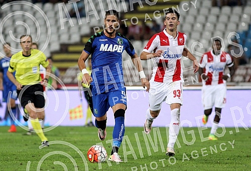 Play - offs, second leg, for UEFA Europa League between FK Crvena zvezda (Serbia) and US Sassuolo (Italia) held on stadium 