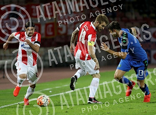 Play - offs, second leg, for UEFA Europa League between FK Crvena zvezda (Serbia) and US Sassuolo (Italia) held on stadium 