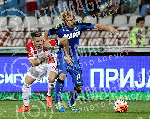Play - offs, second leg, for UEFA Europa League between FK Crvena zvezda (Serbia) and US Sassuolo (Italia) held on stadium 