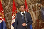 The President of the Republic of Serbia, Aleksandar Vucic, attended the ceremony of awarding employment contracts to the most successful graduates of all medical faculties and secondary medical schools in Serbia.Predsednik Republike Srbije Aleksand