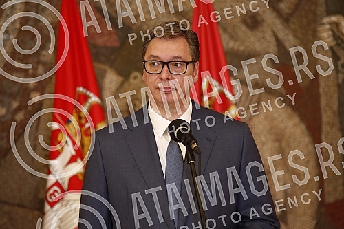 The President of the Republic of Serbia, Aleksandar Vucic, attended the ceremony of awarding employment contracts to the most successful graduates of all medical faculties and secondary medical schools in Serbia.Predsednik Republike Srbije Aleksand
