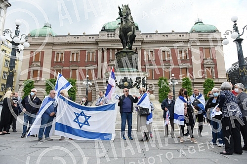 The Jewish community of Zemun held a rally 