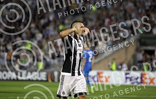 Utakmica 1-og kola grupne faze Lige Evrope (UEFA Europe League) izmedju FK Partizan, Srbija (Serbia) i AZ Alkmar, Holandija (Netherlands) odigrana na stadionu Partizana. 