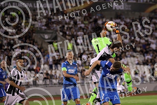 Utakmica 1-og kola grupne faze Lige Evrope (UEFA Europe League) izmedju FK Partizan, Srbija (Serbia) i AZ Alkmar, Holandija (Netherlands) odigrana na stadionu Partizana. 