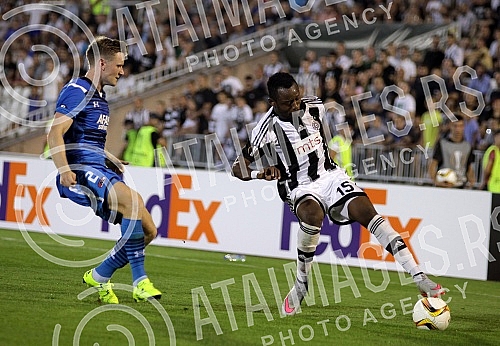 Utakmica 1-og kola grupne faze Lige Evrope (UEFA Europe League) izmedju FK Partizan, Srbija (Serbia) i AZ Alkmar, Holandija (Netherlands) odigrana na stadionu Partizana. 