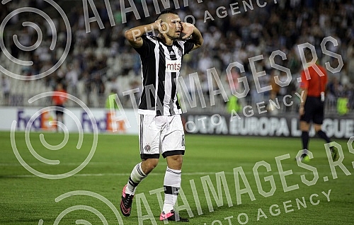 Utakmica 1-og kola grupne faze Lige Evrope (UEFA Europe League) izmedju FK Partizan, Srbija (Serbia) i AZ Alkmar, Holandija (Netherlands) odigrana na stadionu Partizana. 