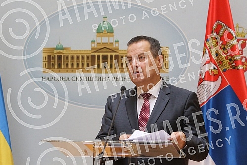 The meeting of the Speaker of the Parliament of Sweden Andreas Norlens with the Speaker of the Parliament of the Republic of Serbia Ivica Dacic was held in the House of the National Assembly.U Domu Narodne skupstine odrzan je sastanak predsednika p