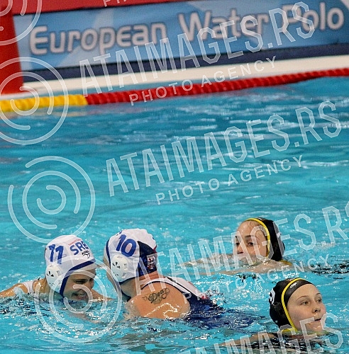 Evropsko prvenstvo u vaterpolu (European waterpolo championships - 32nd for men and 16th for women) Srbija - Nemacka (Serbia vs Germany - women).
