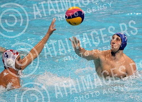 Evropsko prvenstvo u vaterpolu (European waterpolo championships - 32nd for men and 16th for women) Hrvatska - Srbija (Croatia vs Serbia - men).