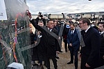 The President of the Republic of Serbia, Aleksandar Vucic, attended the ceremony marking the beginning of works on the construction of the highway E-80 Nis (Merosina) - Plocnik (Beloljin), phase 1, section Merosina-Merosina 1.Predsednik Republike S