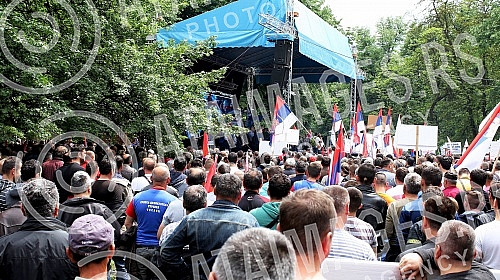 Opposition protest entitled 