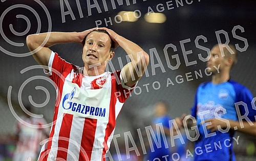 erbian football Superleague match between FK Crvena Zvezda i FK Backa played at Rajko Mitic stadium. Utakmica Super lige Srbije izmedju FK Crvena Zvezda i FK  Backa odigrana na stadionu Rajko Mitic