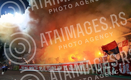erbian football Superleague match between FK Crvena Zvezda i FK Backa played at Rajko Mitic stadium. Utakmica Super lige Srbije izmedju FK Crvena Zvezda i FK  Backa odigrana na stadionu Rajko Mitic