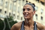 Womans long jump competition held in Belgrade. Takmicenje u skoku u dalj  u sklopu promocije dvoranskog sampionata Evrope odzanao na beogradskim Terazijama. 