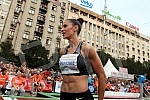 Womans long jump competition held in Belgrade. Takmicenje u skoku u dalj  u sklopu promocije dvoranskog sampionata Evrope odzanao na beogradskim Terazijama. 