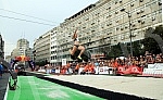 Womans long jump competition held in Belgrade. Takmicenje u skoku u dalj  u sklopu promocije dvoranskog sampionata Evrope odzanao na beogradskim Terazijama. 