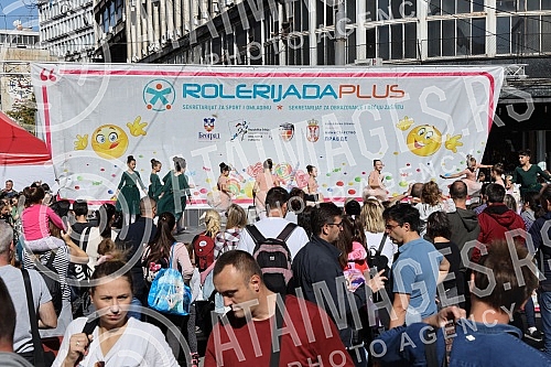 Belgrade roller skating plus, organized by the Belgrade Roller skating Association, under the auspices of the Secretariat for Sports and Youth and the Secretariat for Education and Child Protection of the City of Belgrade, was held in the center of B