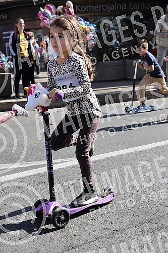 Belgrade roller skating plus, organized by the Belgrade Roller skating Association, under the auspices of the Secretariat for Sports and Youth and the Secretariat for Education and Child Protection of the City of Belgrade, was held in the center of B