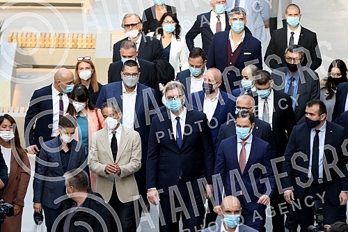 Belgrade Gallery, the largest shopping center in the region, was opened in the presence of the President of the Republic of Serbia, Aleksandar Vucic, and the President of Eagle Hills, Mohamed Alabbar.Galerija Belgrade, najveci trzni centar u region