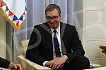 The President of the Republic of Serbia, Aleksandar Vucic, received in a farewell visit the Ambassador of the Republic of France, Jean-Louis Falconi, in the building of the General Secretariat of the President of the Republic.Predsednik Republike S
